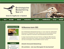 Tablet Screenshot of ornithologie-saar.de